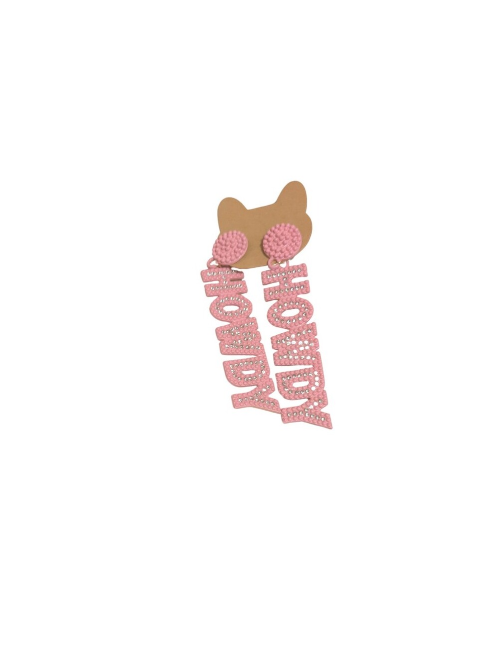 ๐5/$25๐ Pink Western "Howdy" Earrings - NWT - Picture 2 of 4